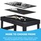 Best Choice Products 2x4ft 10-in-1 Combo Game Table Set w/ Hockey, Foosball, Pool, Shuffleboard, Ping Pong